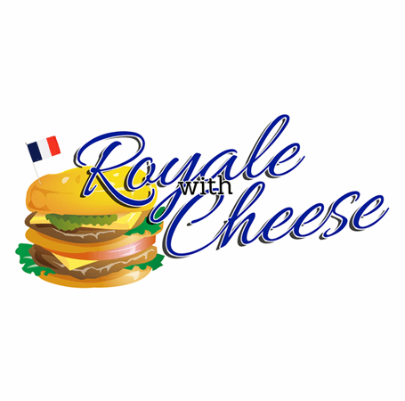 Royale With Cheese pulp fiction mcdonalds parody white t-shirt 