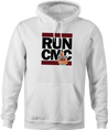 Funny Christian McCaffrey San Francisco 49ers - Run CMC | Run DMC Mashup Parody white men's hoodie