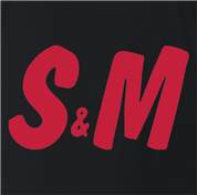 Funny S&M sexy H&M black t-shirt 