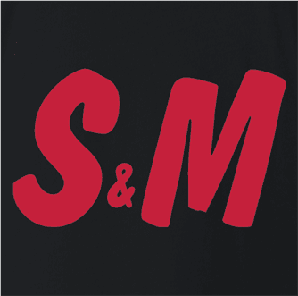 Funny S&M sexy H&M black t-shirt 