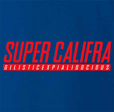Funny Mary Poppins Supercalafragilisticespialadocious and Super Nitendo parody t-shirt Royal Blue