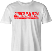 Funny Mary Poppins Supercalafragilisticespialadocious and Super Nitendo parody t-shirt white men's