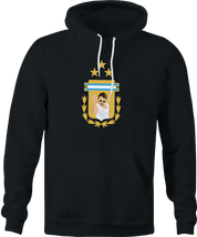 funny salt bae argentina soccer men's black hoodie 