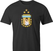 funny salt bae argentina soccer men's black t-shirt 
