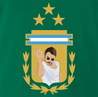 funny salt bae argentina soccer men's green t-shirt 