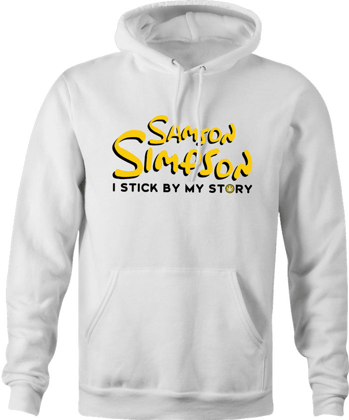 funny half baked Samson Simpson royal blue hoodie