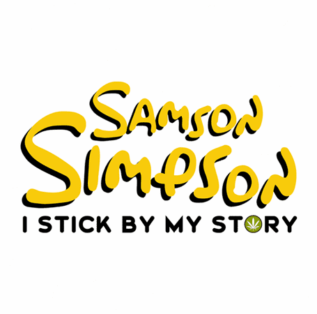 funny half baked Samson Simpson white t-shirt