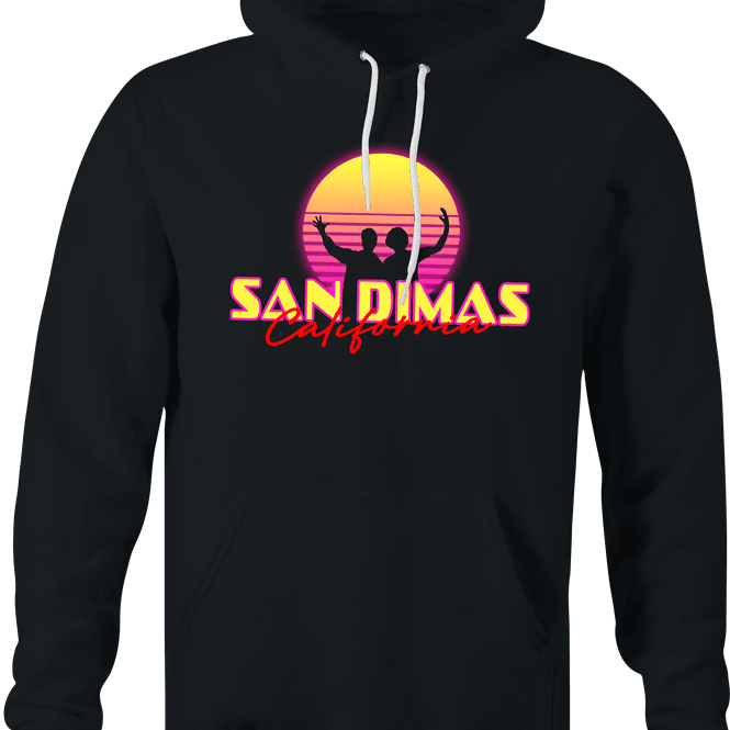 Funny San Dimas High School Football Rules! Bill & Ted's Parodyblack hoodie
