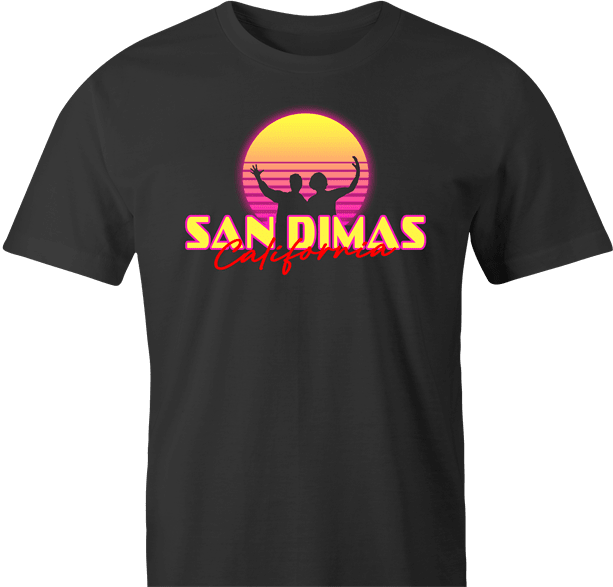 Funny San Dimas High School Football Rules! Bill & Ted's Parodymen's t-shirt