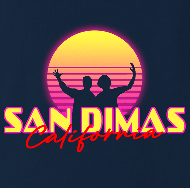 Funny San Dimas High School Football Rules! Bill & Ted's ParodyNavy t-shirt