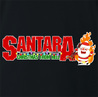 funny Santa Clause meets Pantera Cowboys From Hell parody t-shirt black 