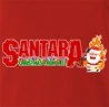 funny Santa Clause meets Pantera Cowboys From Hell parody t-shirt red