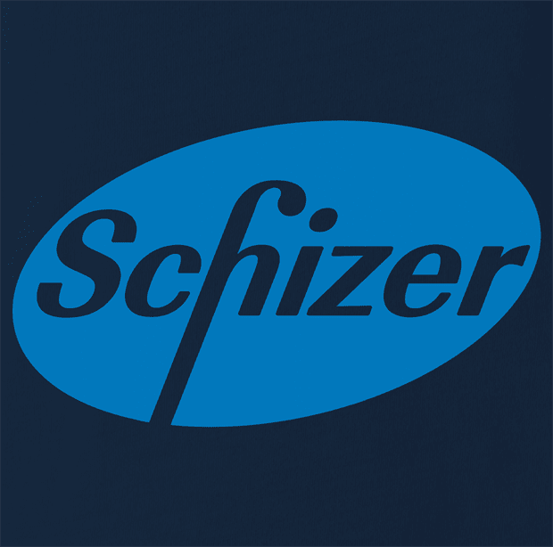 Funny Schizer Pharmaceuticals Parody Navy Tee