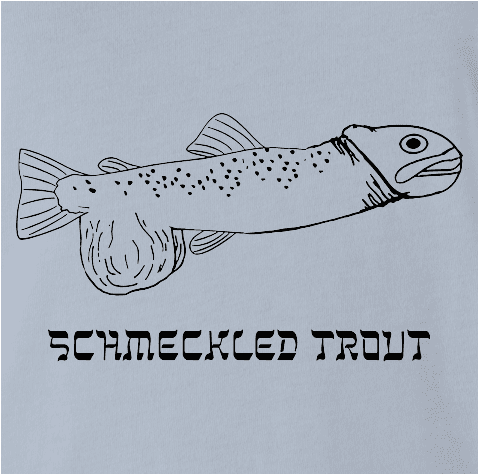 Funny jewish yiddish schmeckle t-shirt light blue