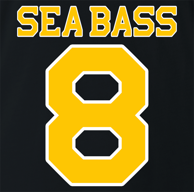 funny sea bass dumb and dumber t-shirt men's black