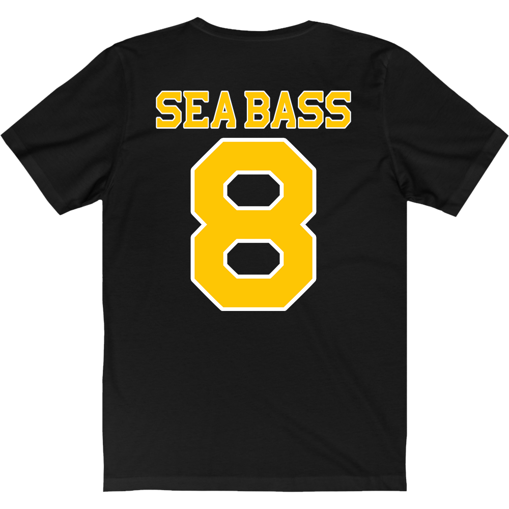 funny sea bass dumb and dumber t-shirt men's black