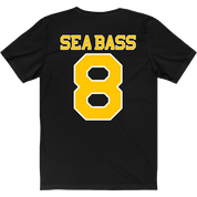 funny sea bass dumb and dumber t-shirt men's black