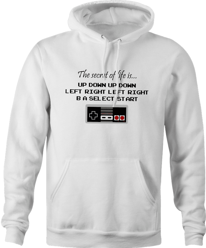 White 2025 nintendo hoodie
