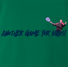 another game for tennis t-shirt men's green