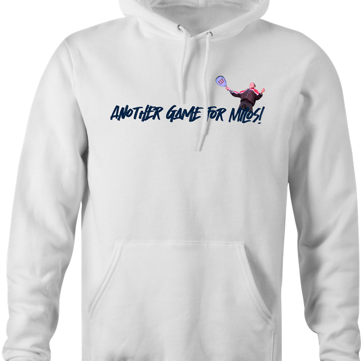 another game for tennis hoodie men's white 