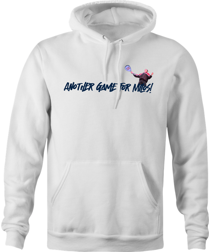 another game for tennis hoodie men's white 