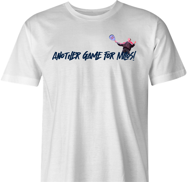 another game for tennis t-shirt men's white 