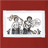Funny self punishment painting red t-shirt