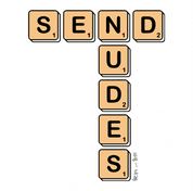 Funny send nudes scrabble white t-shirt