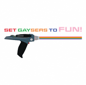 set gaysers phasers gay pride star trek white tee