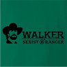 Funny Sexist Ranger Walker mashup green t-shirt