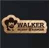 Funny Sexist Ranger Chuck Norris mashup black t-shirt