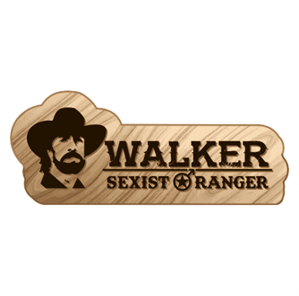 Funny Sexist Ranger Chuck Norris mashup women's t-shirt