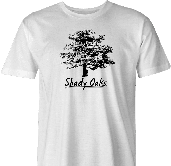 Shady Oaks Funny Tree Retirement home parody t-shirt men's white  