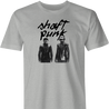 funy daft punk shaft mashup t-shirt men's ash
