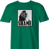 funny game of thrones shame parody t-shirt men's green