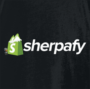 Shopify e-commerce sherpa parody black t-shirt