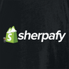 Shopify e-commerce sherpa parody black t-shirt