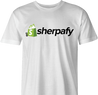 Shopify e-commerce sherpa parody t-shirt men's white  