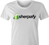Shopify e-commerce sherpa parody t-shirt women's white  