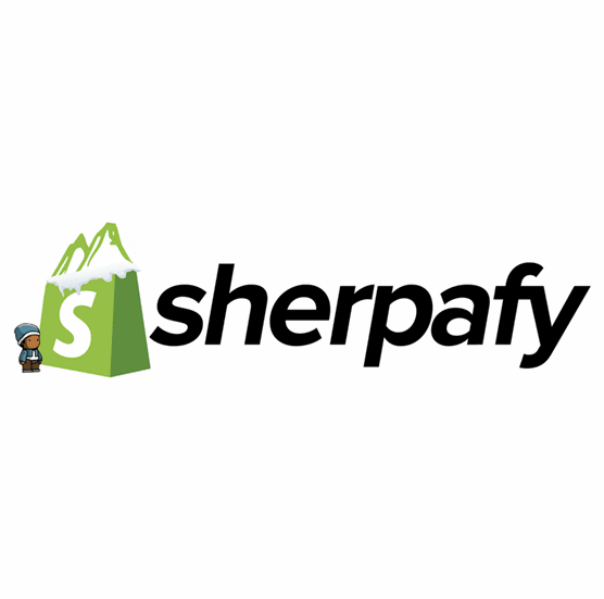 Shopify e-commerce sherpa parody t-shirt white