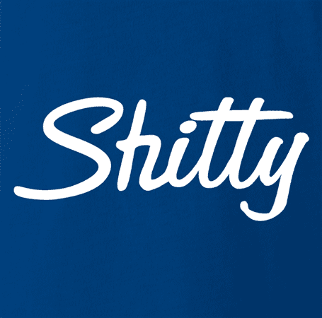 funny shitty sharpie parody royal blue t-shirt 