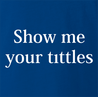 funny punctuation adult humor royal blue t-shirt