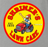 funny Shriners Lawn Care Google Review Parody - Jokers parody t-shirt grey