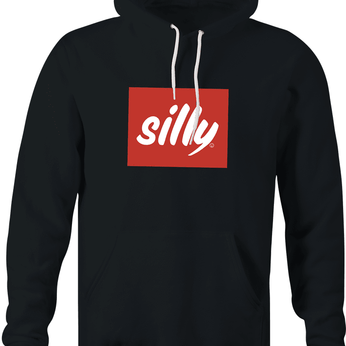 funny Silly Coffee Lover parody black hoodie