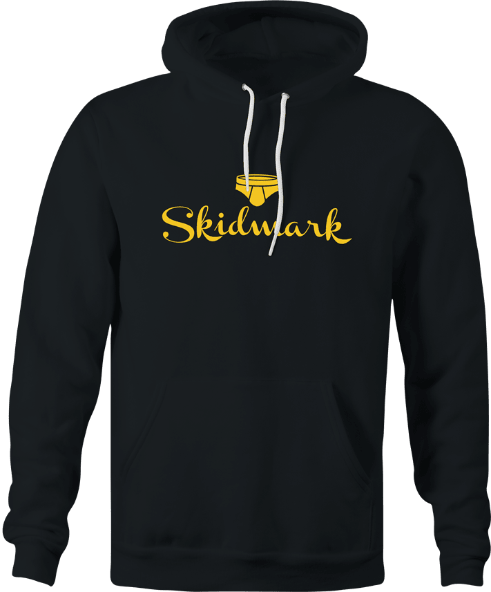 funny Dirty Skidmark Hallmark Mashup Parody black hoodie