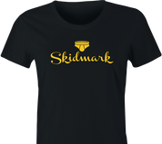 funny Dirty Skidmark Hallmark Mashup Parody women's black