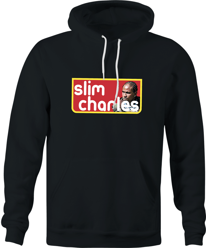 funny Slim Charles The Wire Slim Jim Mashup Parody black hoodie