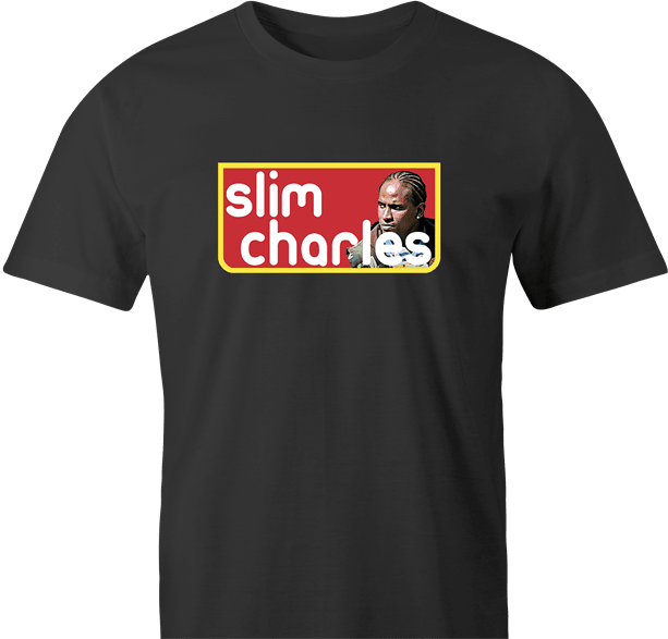funny Slim Charles The Wire Slim Jim Mashup Parody men's t-shirt