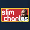 funny Slim Charles The Wire Slim Jim Mashup Parody Navy t-shirt