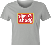 funny Slim Shady Eminem - Snap Into A Slim Jim Mashup t-shirt women's Ash Grey